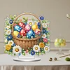 Diamond Painting Acrylic Easter Egg Flower Tabletop Ornaments Decorations for Adult Beginner Home Decor DIY Crafts Gift