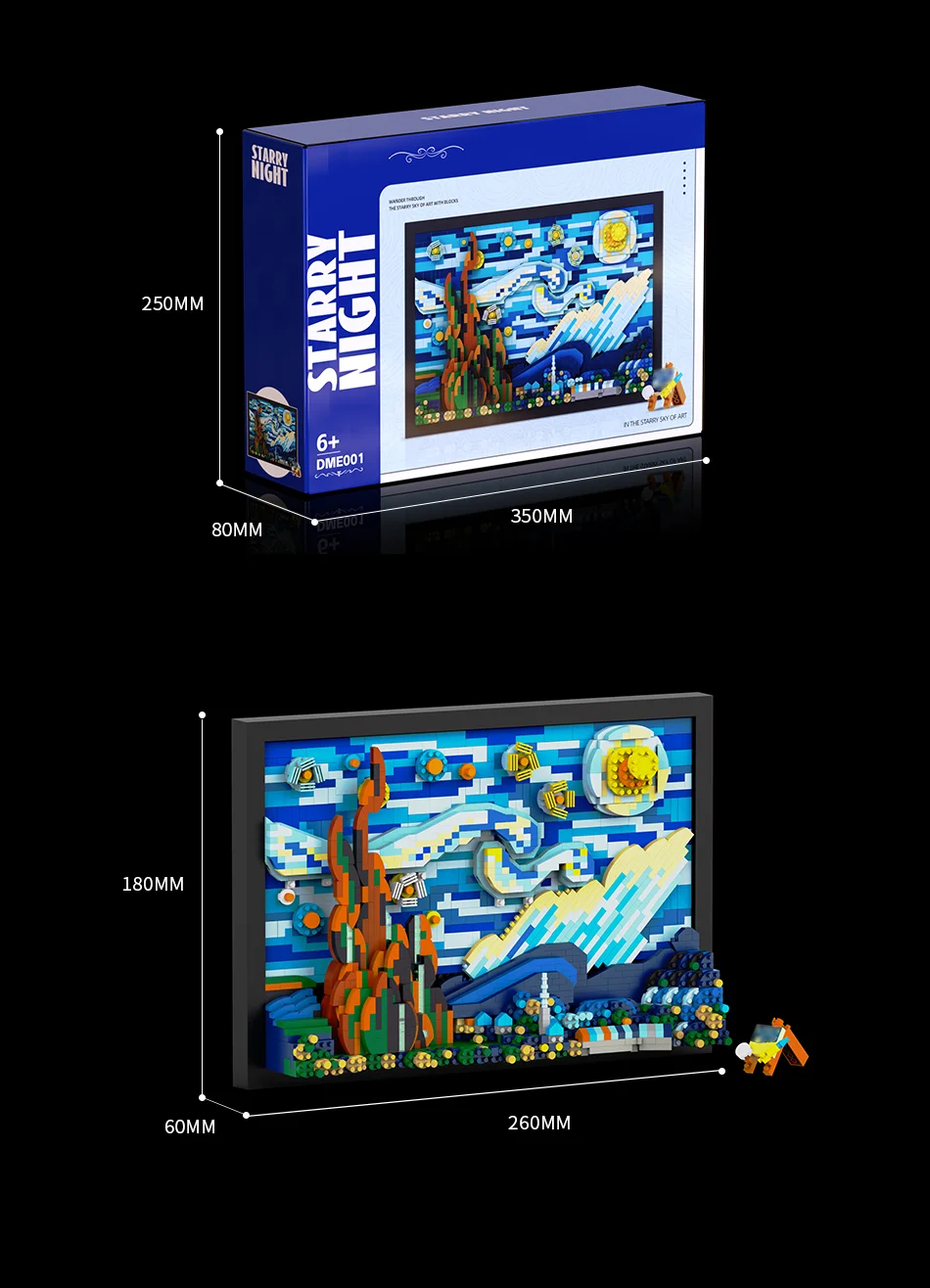 【世界限定100枚】DEATH  NYC  Toy Story×GOGH Fashion Bearbrick, 400% Van Gogh Starry Sky Violent Bear