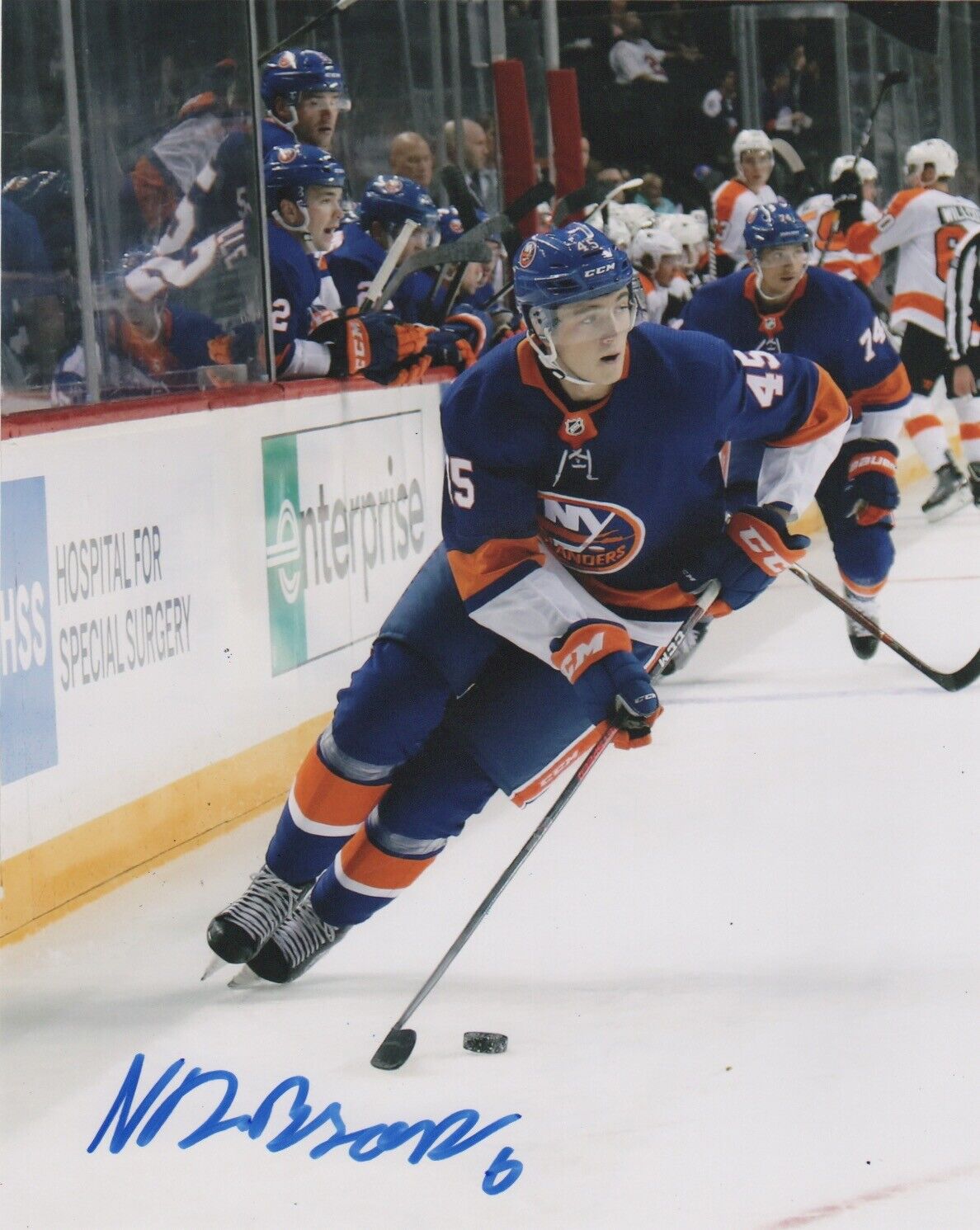 New York Islanders Noah Dobson Autographed Signed 8x10 NHL Photo Poster painting COA #3