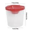 Spill Proof Paint Cups with Colored Lids Paint Brush Cleaner Cup Reusable for Artist Watercolor Painting Art Crafts Supplies (1Pcs Red)