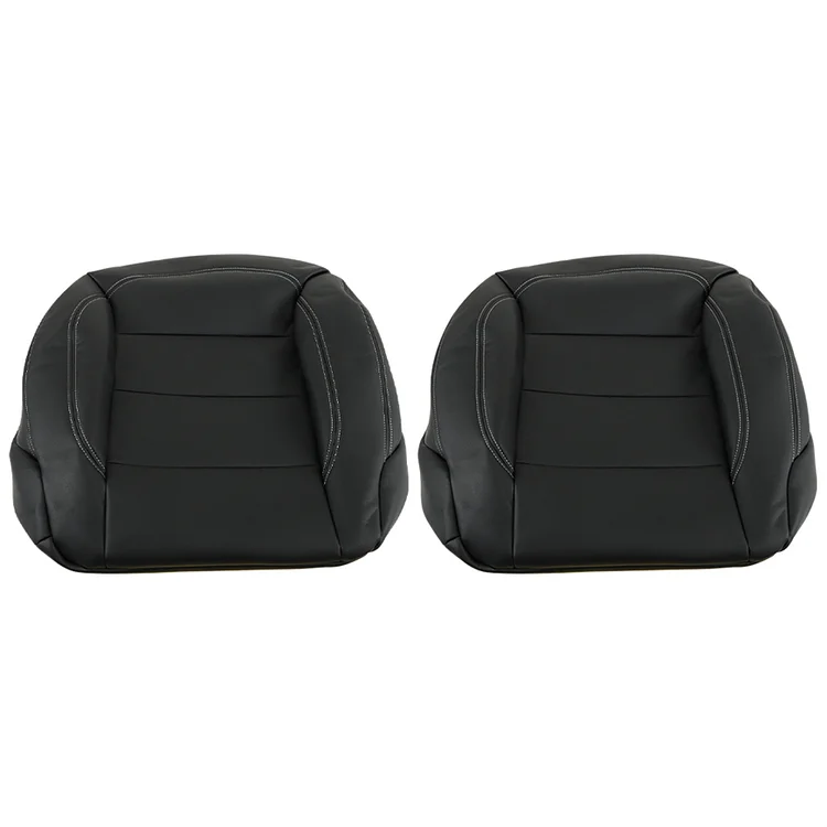 SEBLAFF Black Front Seat Cover Leather Bottom Driver Passenger 2Pcs Replacement for 2012-2015 ML250 ML350 ML400 ML500 ML550