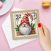 6Pcs Diamond Painting Gnome Greeting Cards Christmas Cards