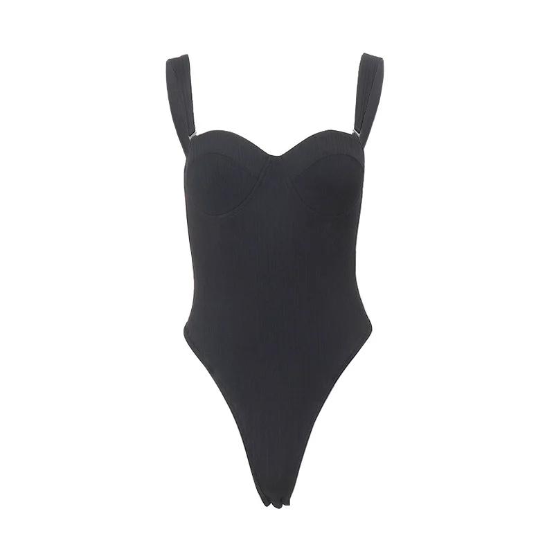 Uveng Uveng Summer New Women's Sexy Hot Girl Knit Thread Wrapped Chest Sling One-Piece Swimsuit