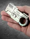 EDC Decompression Toys Advanced Black Technology Gun Decompression Artifact Hand Play Object Alloy Fingertip Gyroscope Push Card