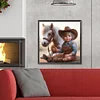 Diamond Painting-DIY Full Round Drill Cowboy Baby