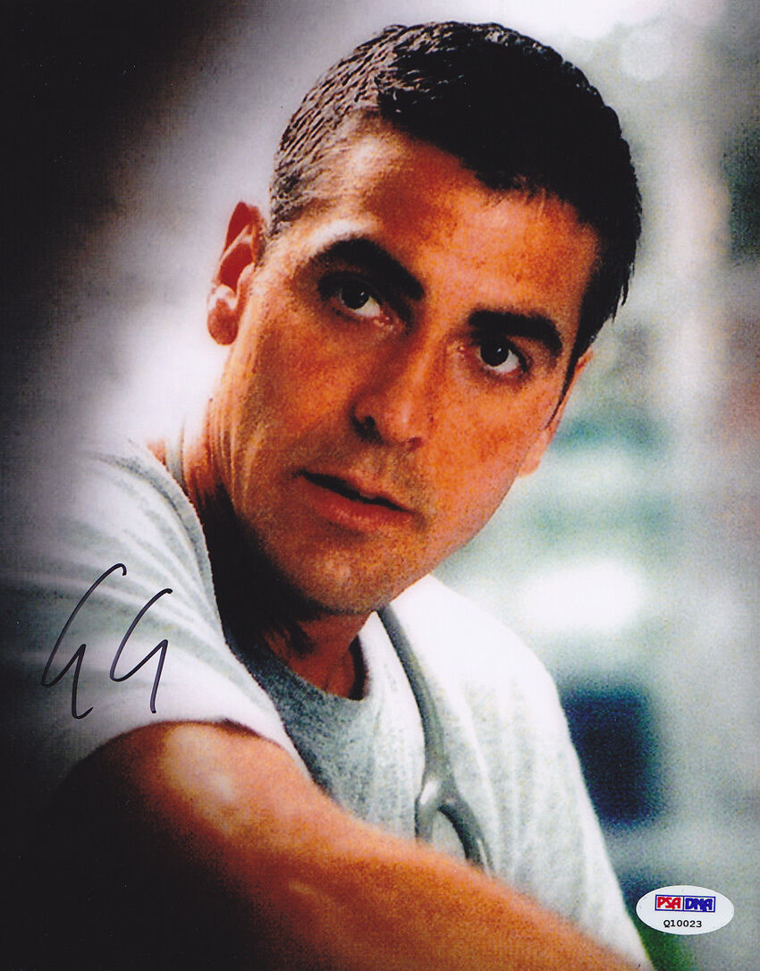 George Clooney SIGNED IN PERSON 8x10 Photo Poster painting ER Dr. Doug Ross PSA/DNA AUTOGRAPHED