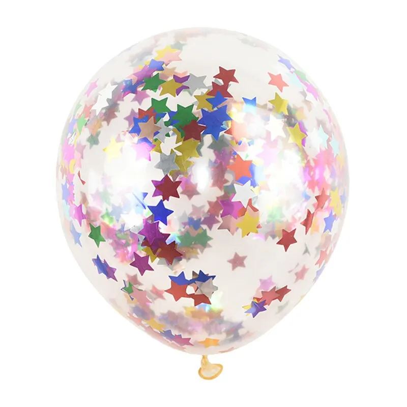 5/10/20pcs Gold Confetti Latex Balloons Glitter Clear Transparent Helium Balloon Wedding Baby Shower Birthday Party Decorations