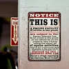 Warning - Vintage Metal Signs(12*16Inch) - Warning