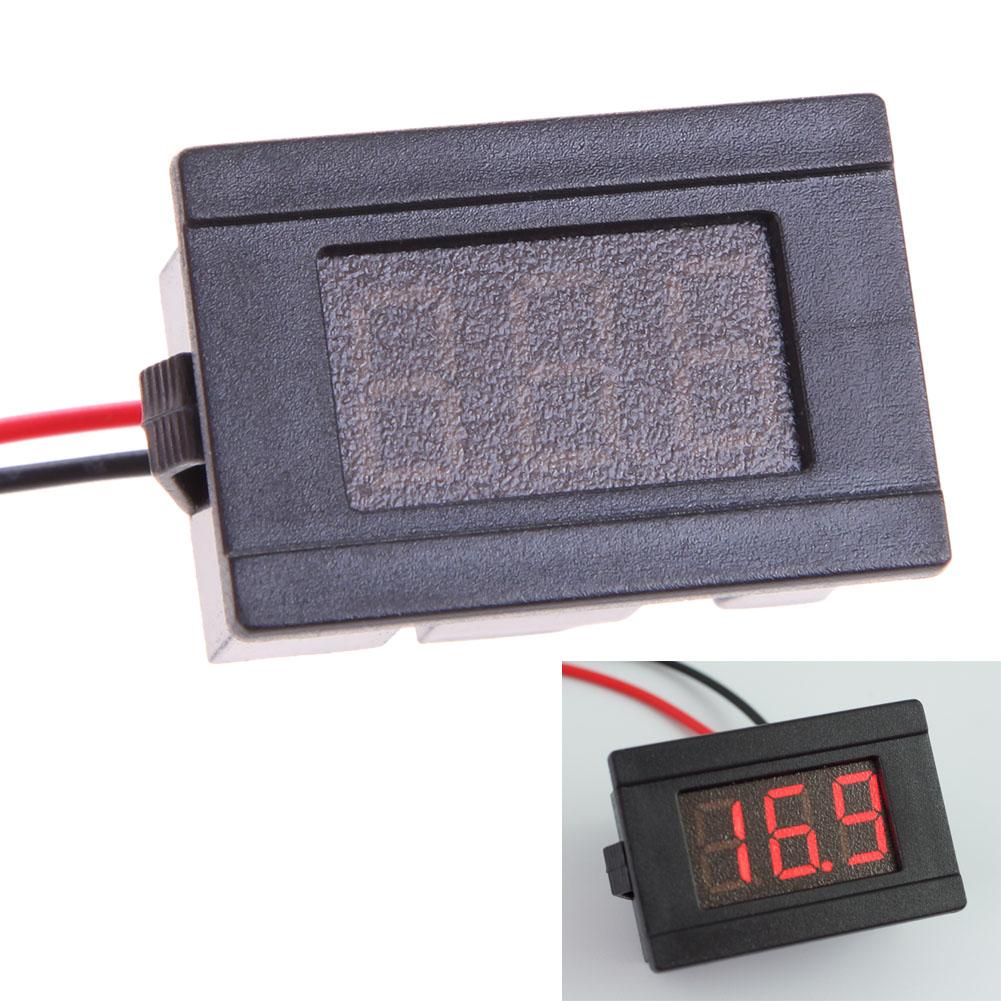 

0.36inch DC4.5-120V LED Voltmeter Digital Volt Meter Automobile Motorcycle, 红色, 501 Original