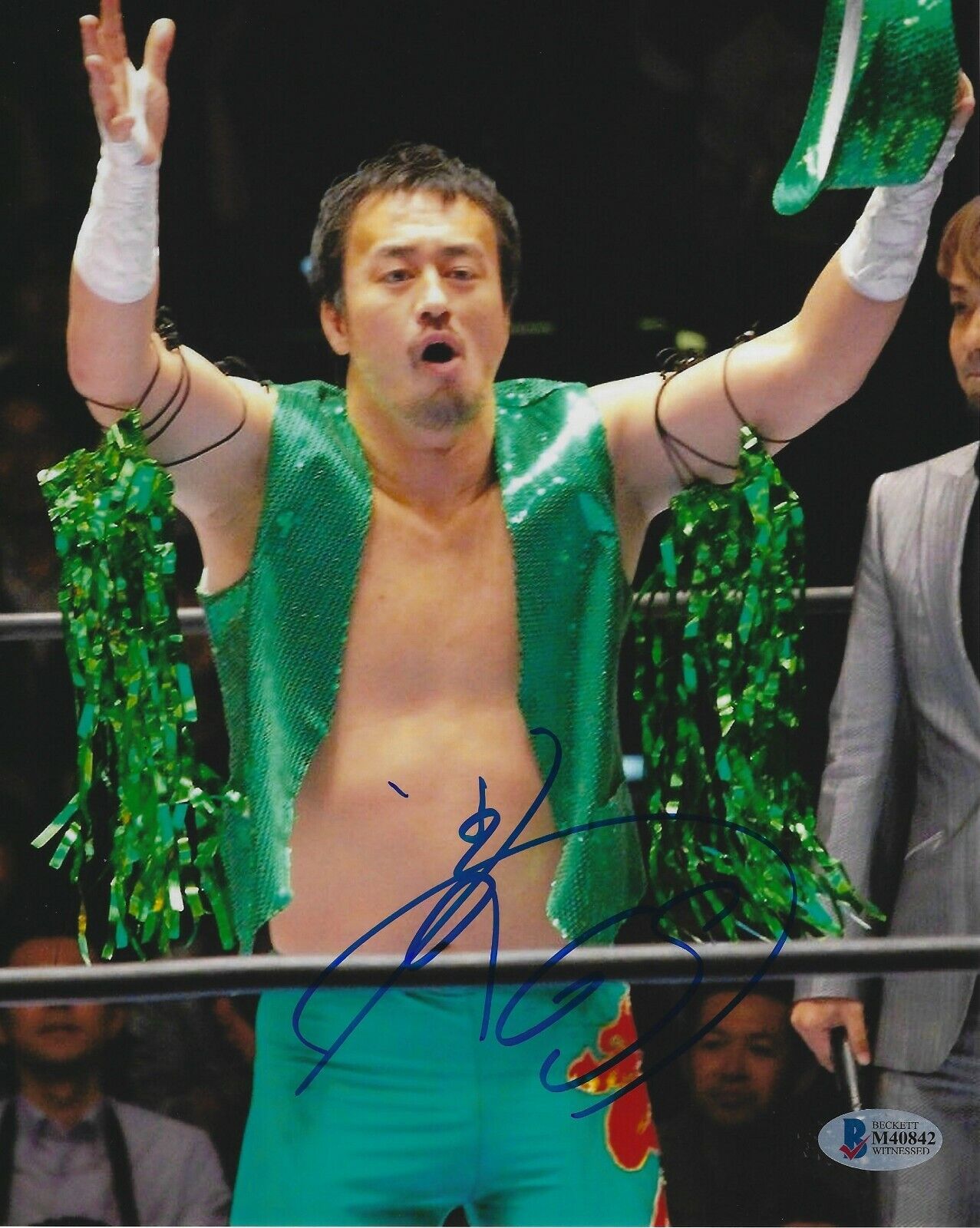 Ryusuke Taguchi Signed 8x10 Photo Poster painting BAS COA New Japan Pro Wrestling Picture Auto C