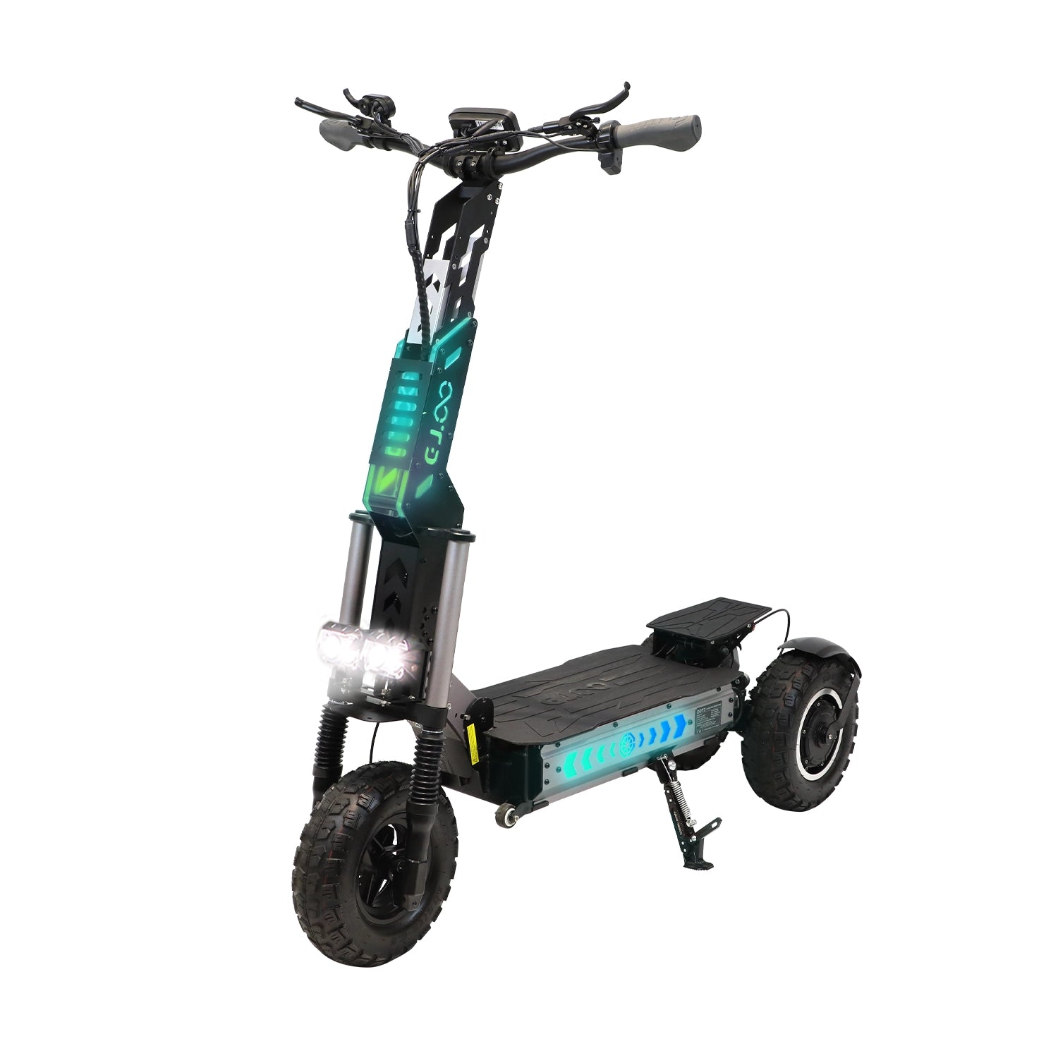 OOTD T30 Folding Electric Scooter, 1600W*2 Motor, 60V 31.2Ah Battery, 13 inch Off-road Tires, 65km/h Max Speed, 100km Max Range, Hydraulic Disc Brakes, Front Hydraulic & Rear Spring Suspension, 200kg Max Load
