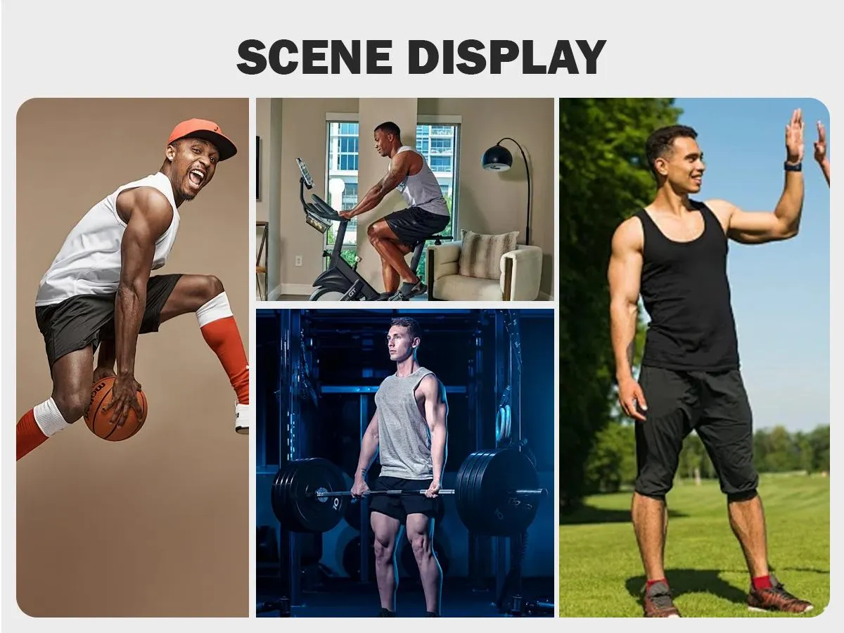STREVATE Men&rsquo;s Wide Strap Ribbed Tank Top, High Stretch Breathable Muscle Tank, Heavyweight Drapey Fit Gym & Casual Sleeveless Shirt