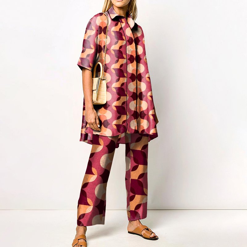 Rotimia Geometric Print Two-Piece Set