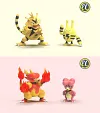 1/20 Scale World Zukan Elekid Set & Magby Set - Pokemon Statue - EC-Studio