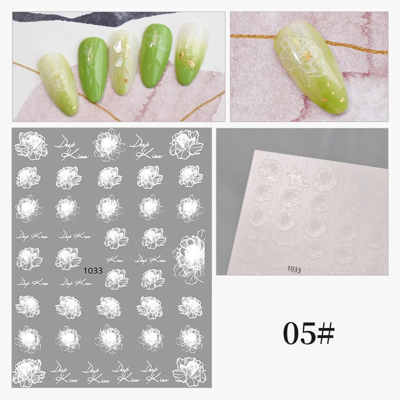 1Pc 3D Halloween Nail Stickers Anime Joker Spider Snake Sliders Nail Art Stickers Adhesive Christmas Decals Snowflake Decor-Nail Inspo