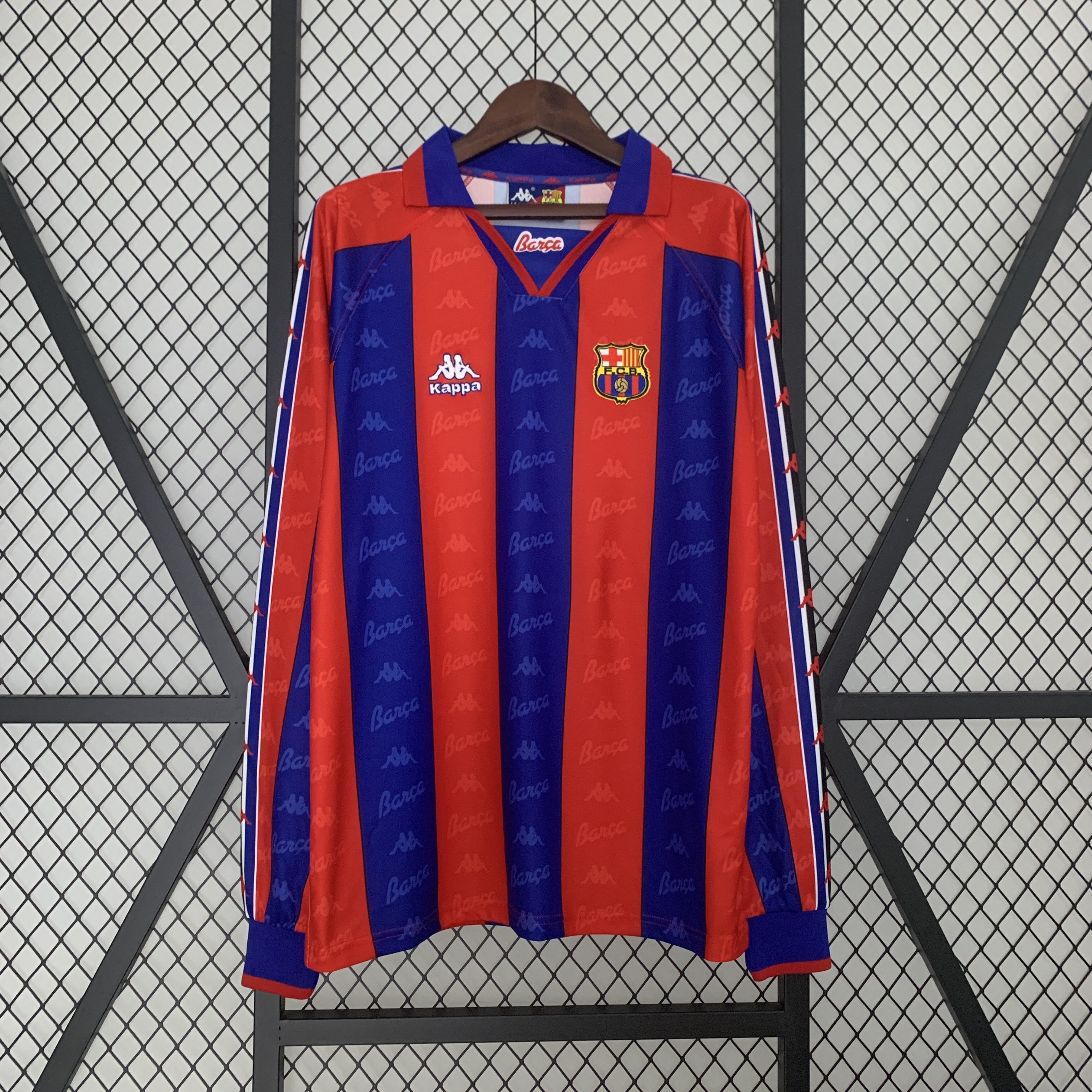 B.A.R.S.A Retro 96-97 Home Stadium Long Sleeve Jersey