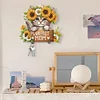 Wooden Special Shape Cat 2 Hooks Diamond Painting Hook Rail for Wall Cabinet