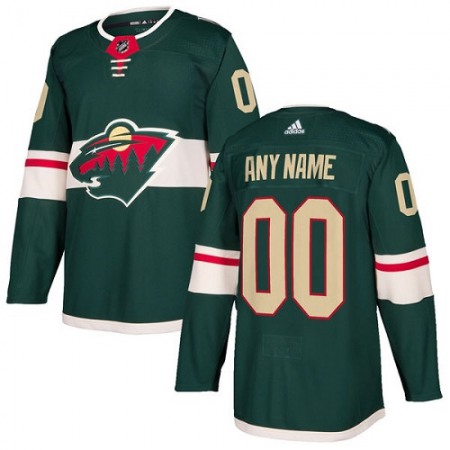 Men's  Minnesota Wild Personalized Authentic Green Home Stitched NHL Jersey