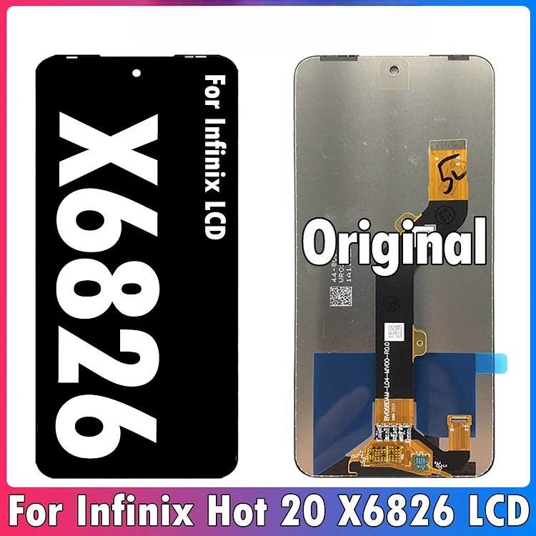 6.82" Original For Infinix Hot 20 LCD X6826 X6826B X6826C LCD Display Touch Screen Digitizer Panel Assembly Replacement