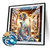 5D DIY Diamond Art Painting Kit Partial Drill(Sakura Pavilion Beauty)