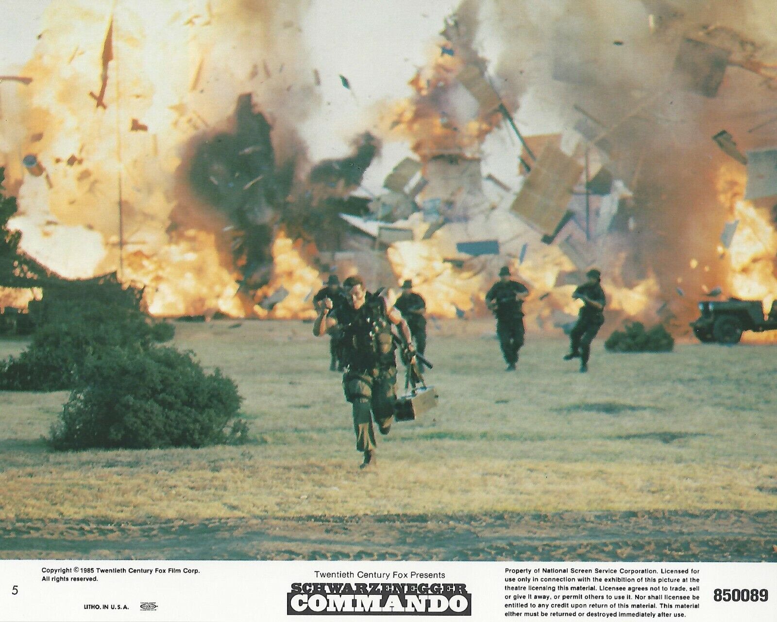 Commando Original 8x10 Lobby Card Poster 1985 Photo Poster painting #5 Arnold Schwarzenegger