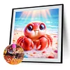 Diamond Painting-DIY Full Round Drill Cartoon Crab