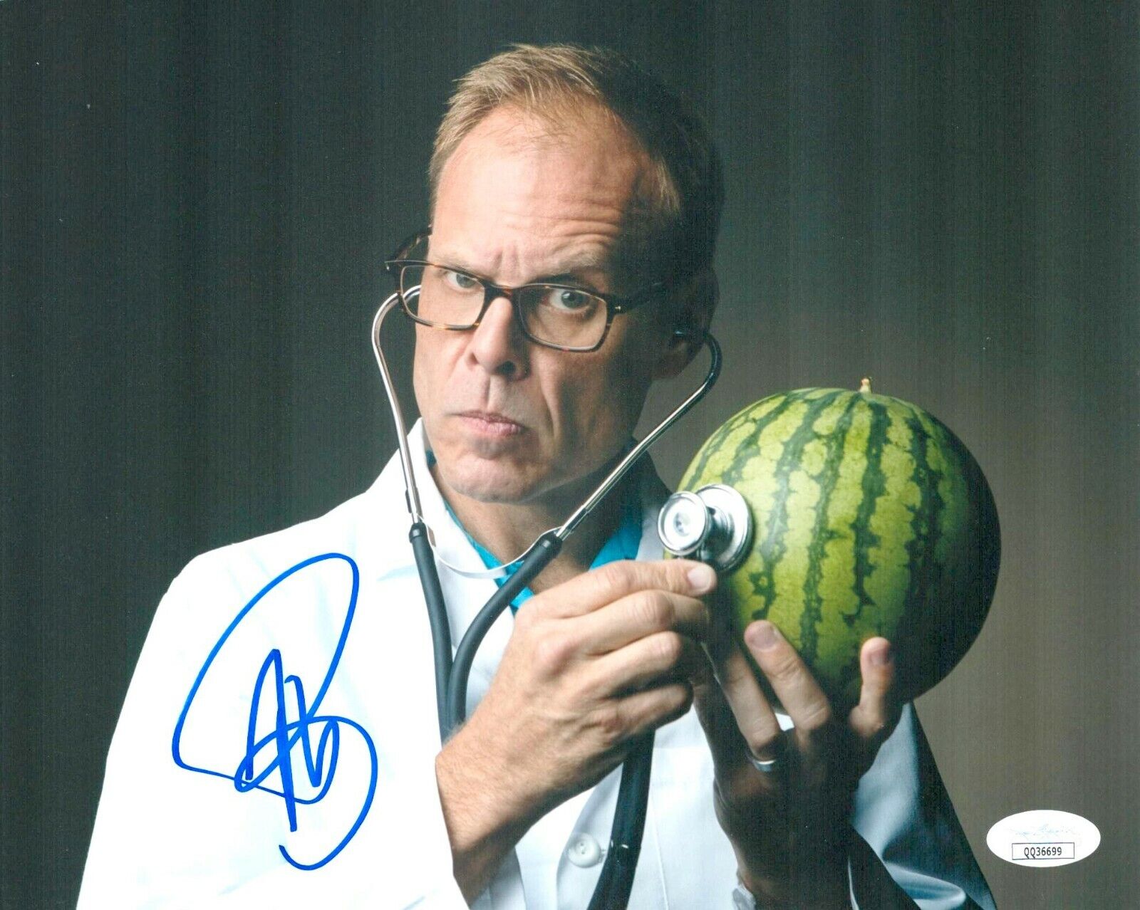 ALTON BROWN Signed 8x10 GOOD EATS FOOD NETWORK Photo Poster painting Autograph JSA COA Cert