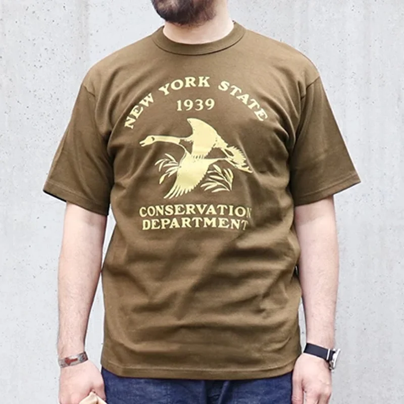 Vintage Original Illustration Eco Group Theme 100% Cotton Short Sleeve T-Shirt