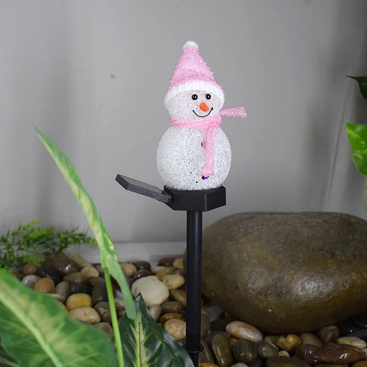 Super Cute Waterproof Solar Snowman Lamp | 168DEAL