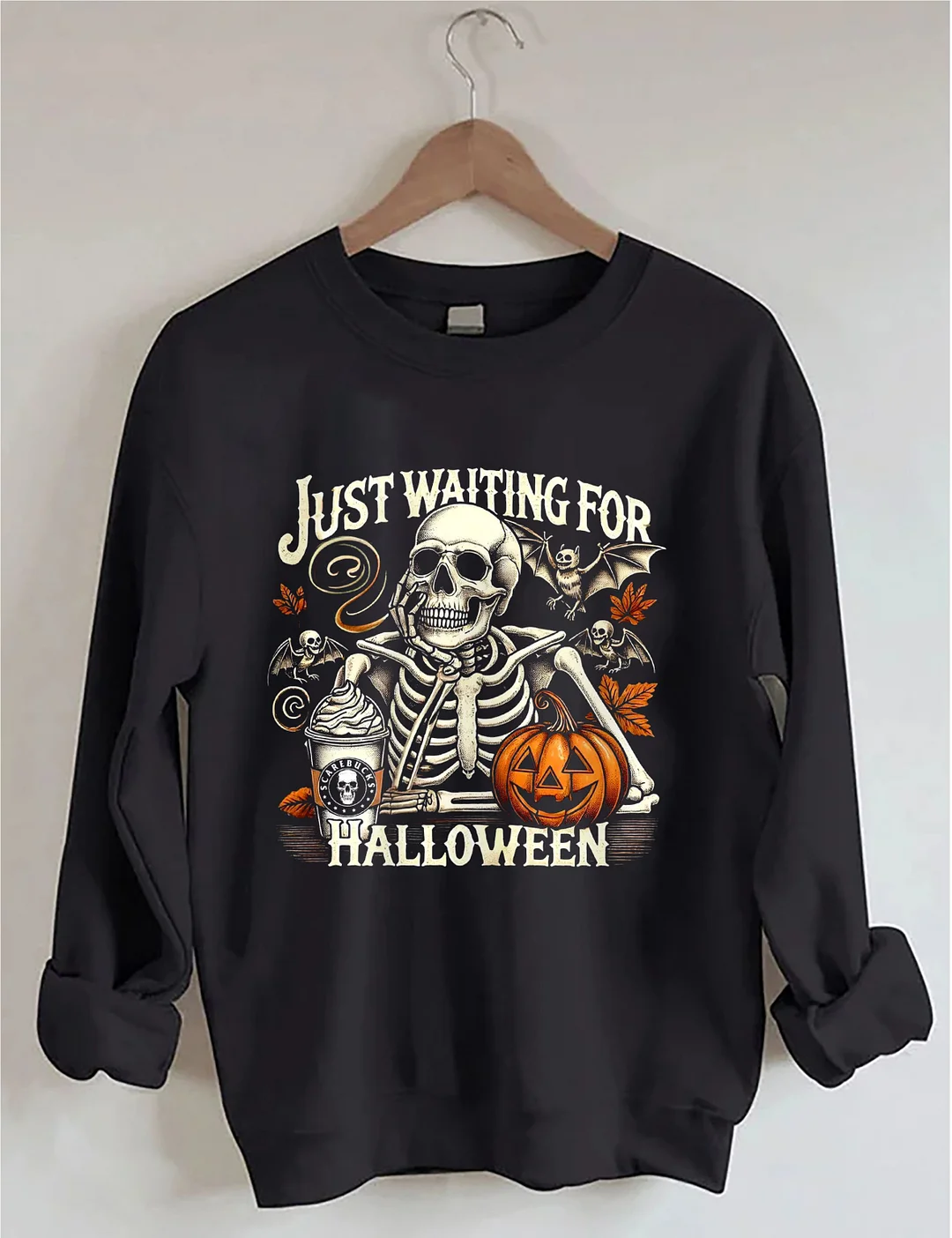 Just Waiting For Halloween Sweatshirt