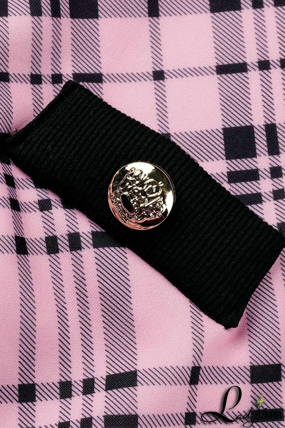 Pink Fashion Casual Print Patchwork Long Sleeve Two Pieces