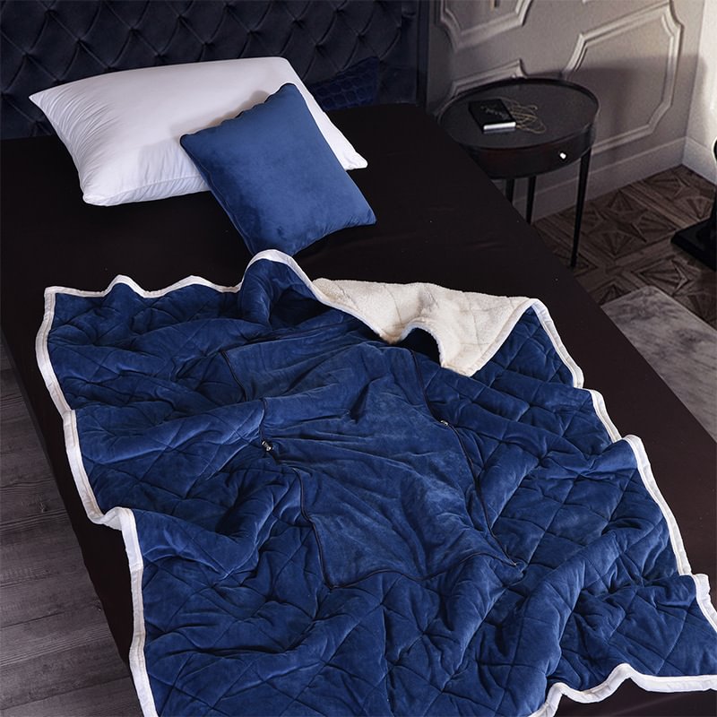 Solid Color Lambswool Multifunctional Pillow Quilt-Besturer