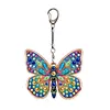DIY Diamond Painting Keychain Kit, Double Sided 3D Printed Resin Base Rhinestone Bag Charm Ornament with Lobster Clasp, Complete Diamond Art Tools Set, Handmade Craft Gift for Women Adults Girls