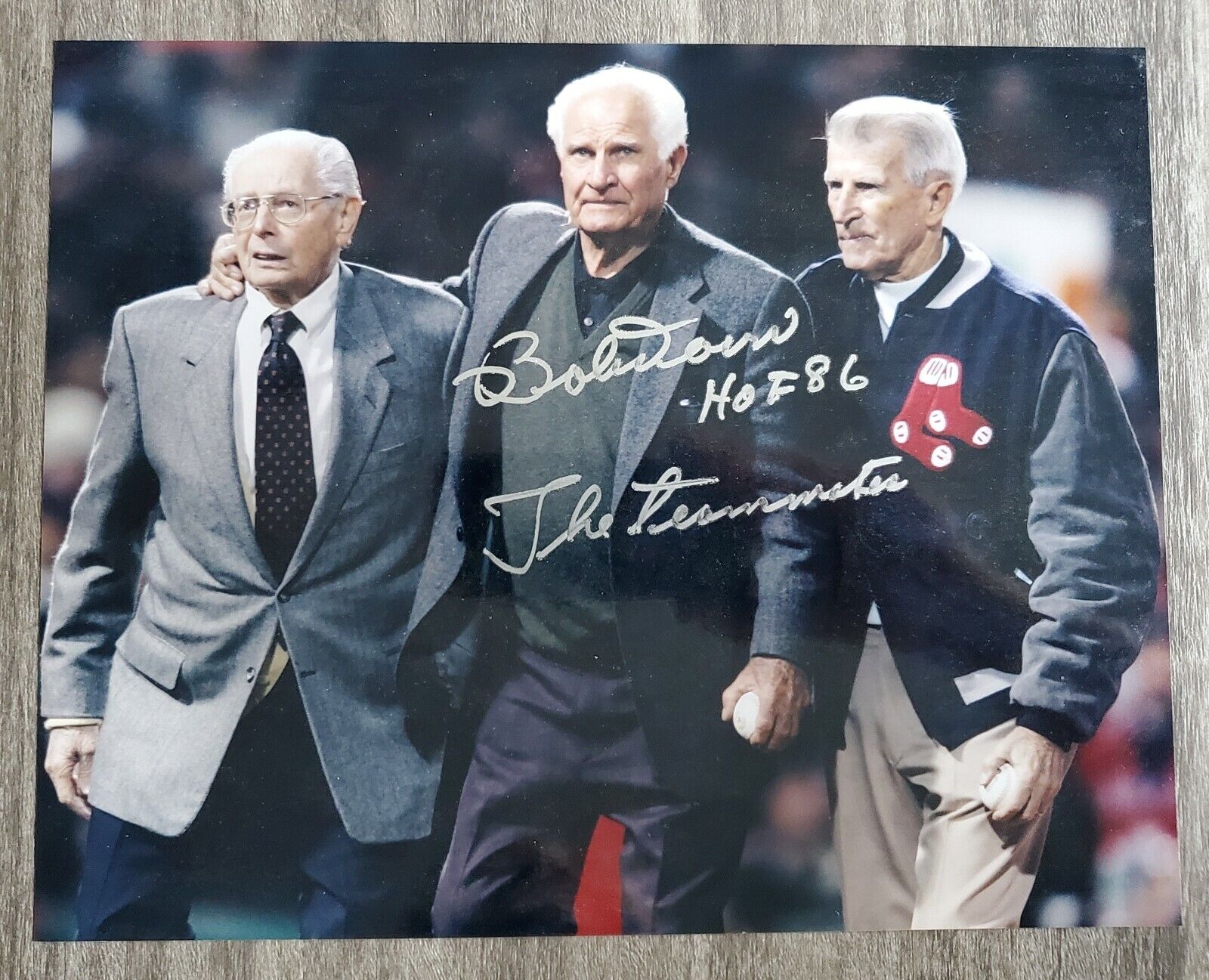 Bobby Doerr Signed Boston Red Sox 8x10 Photo Poster painting Fenway Park HOF MLB LEGEND RAD