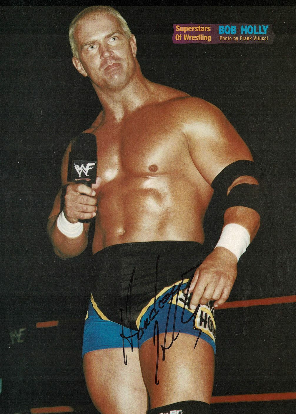 Bob Holly signed autographed magazine Photo Poster painting! AMCo! 13566