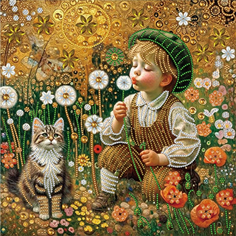 Partial Special-shaped Diamond Painting - Children'S Day Fantasy World 40*40CM
