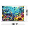 >SALE<Full Embroidery Eco-cotton Thread 11CT Print Undersea World Cross Stitch90x60cm