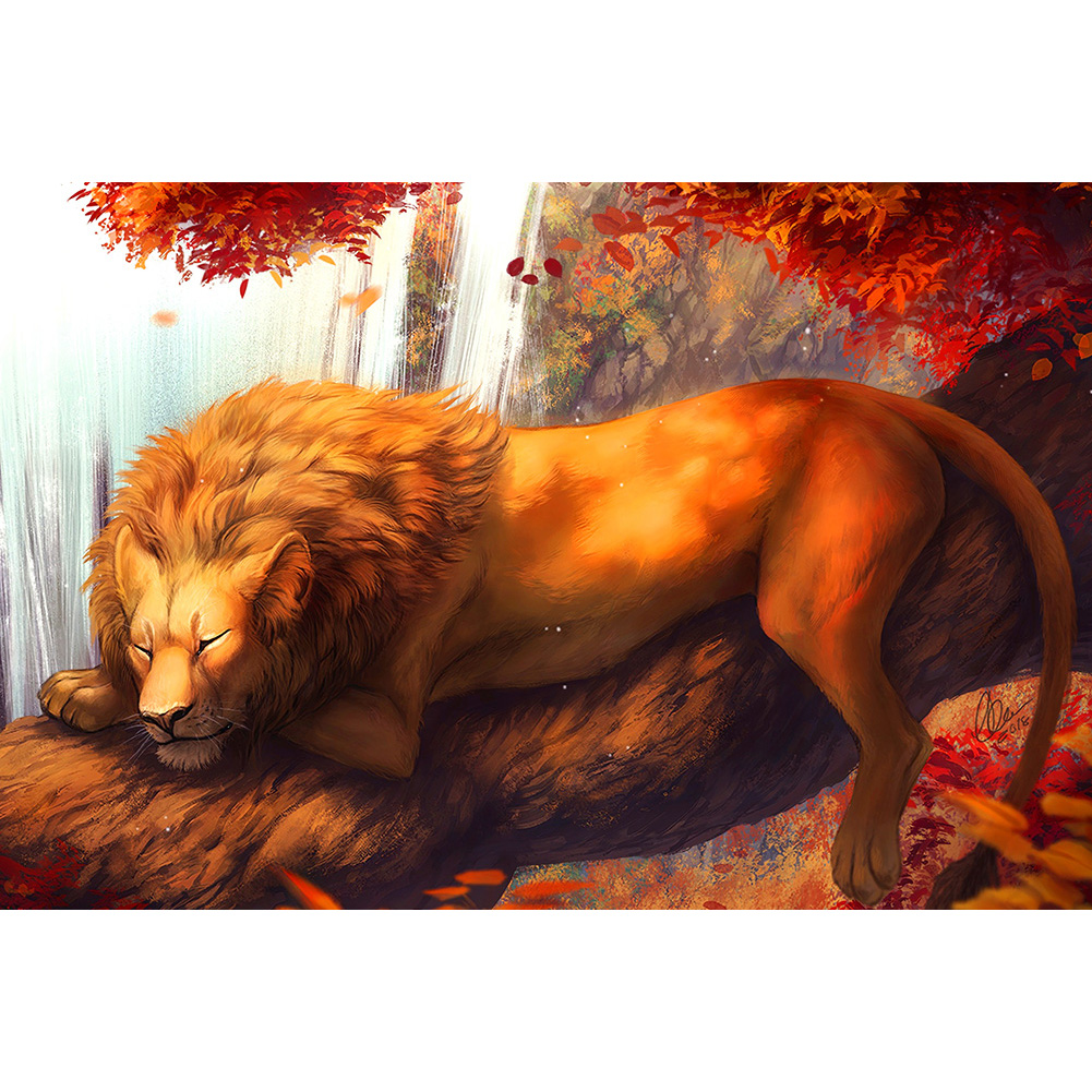 

Sleeping Lion - 1000 Pieces Jigsaw Puzzle, 501 Original