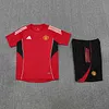 2025/2026 Manchester United Pre-Match Training Red Shirt+Shorts 1:1 Thai Quality