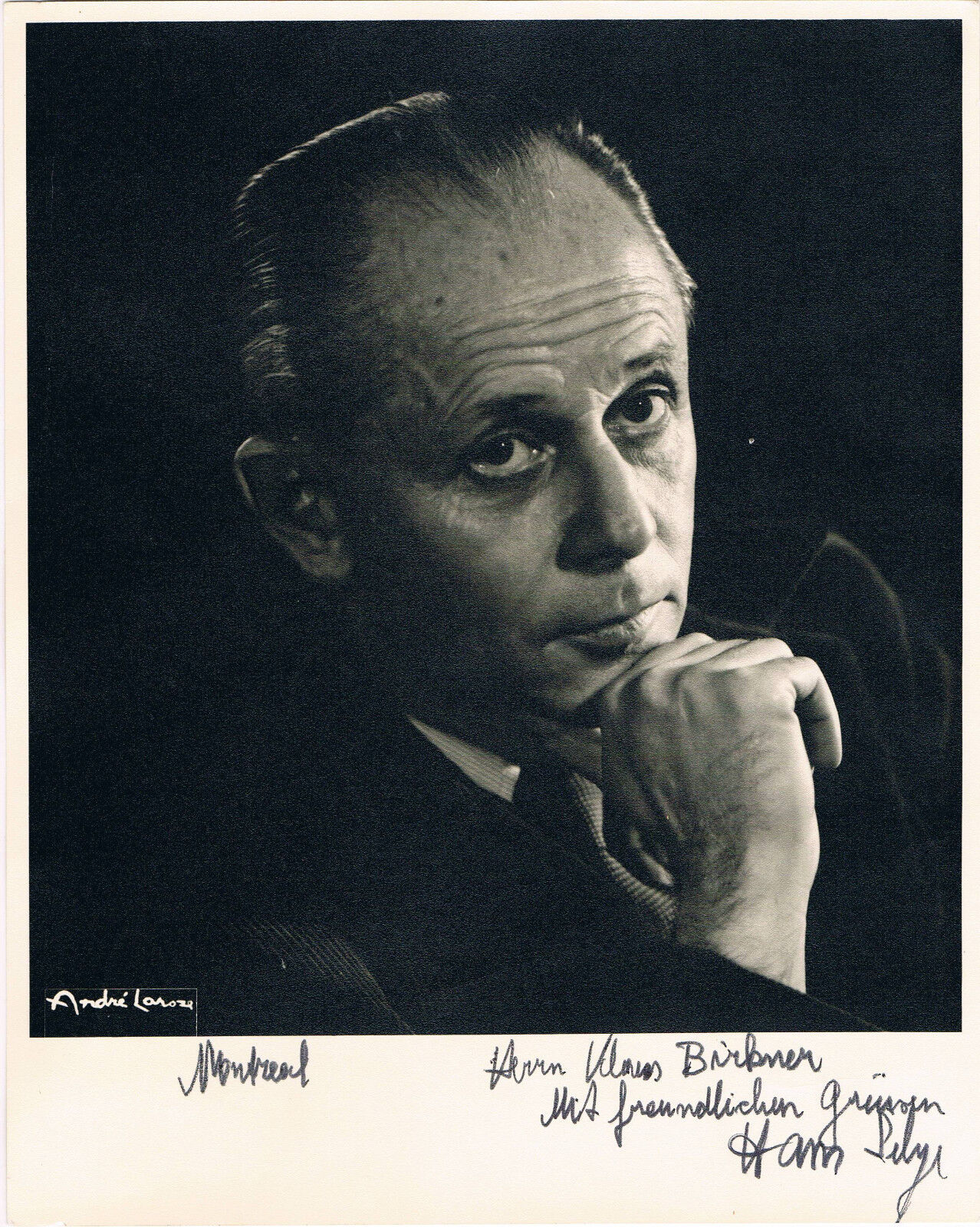 Hans Selye 1907-82 autograph 8x10