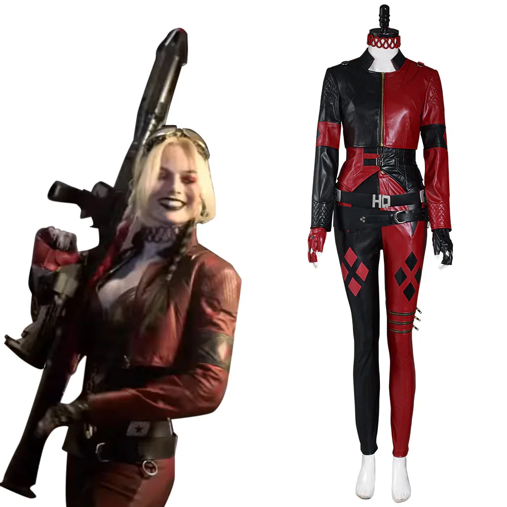 The Suicide Squad (2021) Vest Pants Outfit Harley Quinn Halloween Carnival Suit Cosplay Costume