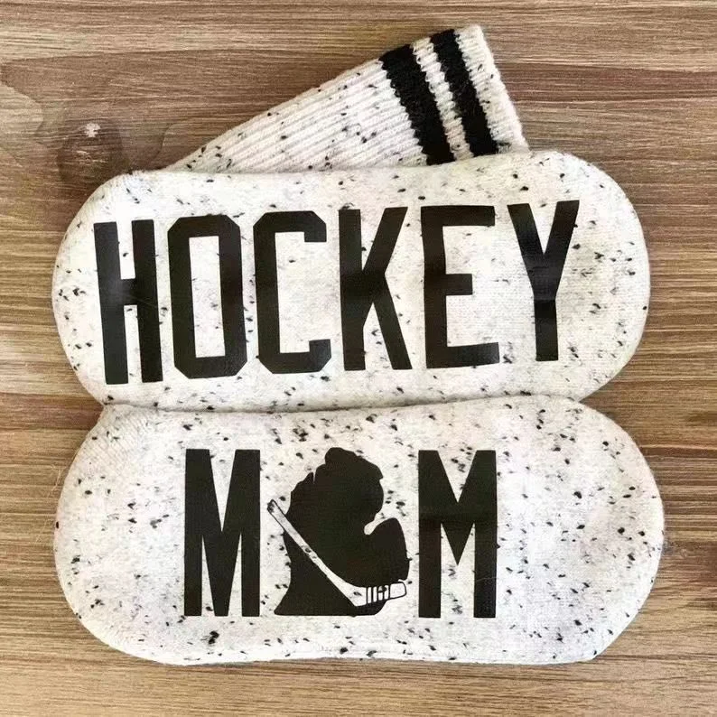 Hockey Mom Color Block Socks