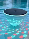 Solar-Powered Outdoor Water Float Light 5-Mode Fish Projection Lamp Pond Decorative Floating Lights Color Changing Hollowed-Out Pool Lights for Lake Garden Patio Over