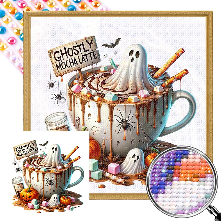 Halloween Dessert - Full Round(Partial AB Drill) - Diamond Painting(45*45cm)