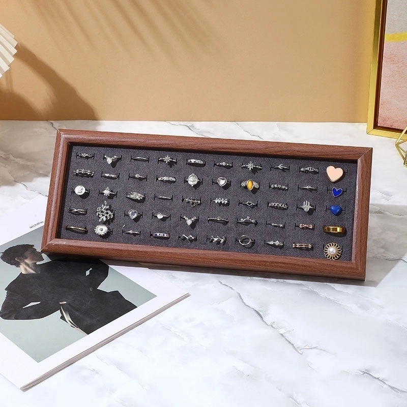 Minimalist Classic Style Solid Color Density Plate Tree Pattern Paper Flannel Patchwork Jewelry Display Jewelry Rack