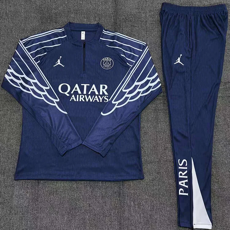 25/26 Paris Saint-Germain Royal Blue Half-Zip Training Wear Set