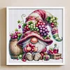Grape Gnome-11CT Stamped Cross Stitch 45*45cm/17.72*17.72in