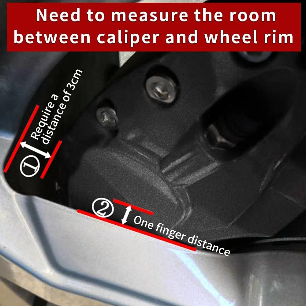 Car aluminum alloy special car special buckle screw fixed caliper cover (4PCS luxury upgrade version)