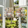 (US Only)2pcs Flower Goblin 2D Flat DIY Special Shape Diamond Painting Art Pendant