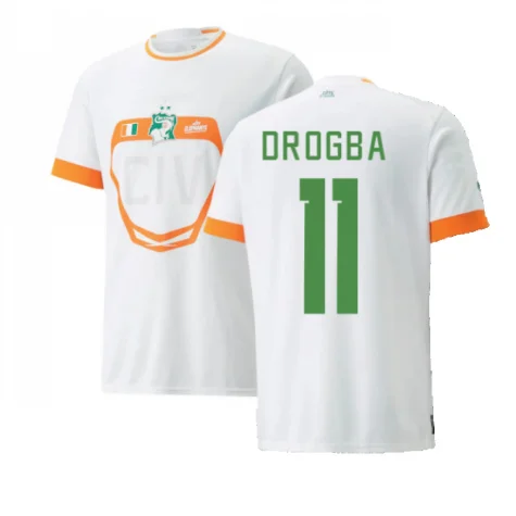 Elfenbeinküste Didier Drogba 11 Away Trikot 2022-2023